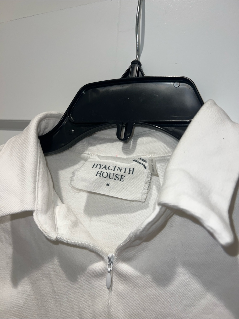 Hyacinth House White Front Zip Denim Mini Dress - Picture 8 of 11